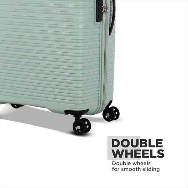 American Tourister Liftoff 79 CM Large Check-in Polypropylene (PP) Hard 8 Wheels Spinner Luggage/Suitcase/Trolley Bag for Travel (Sea Blue) - Image 6