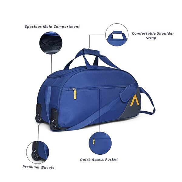 Aristocrat Spark 53cm Polyester Small Blue Duffle Bag - Image 6